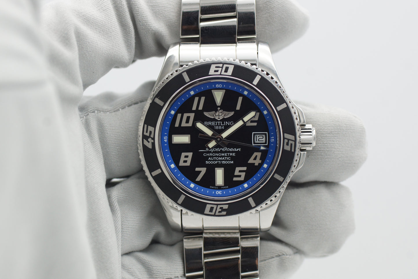 Breitling Superocean 42 Blau A17364 Full-Set 2012