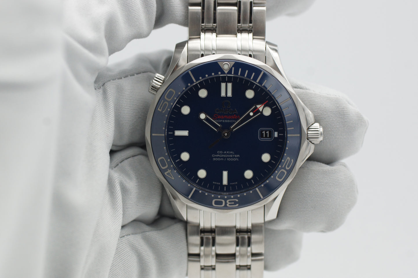 Omega Seamaster Diver 300M Blau 212.30.41.20.03.001 Full-Set 2012