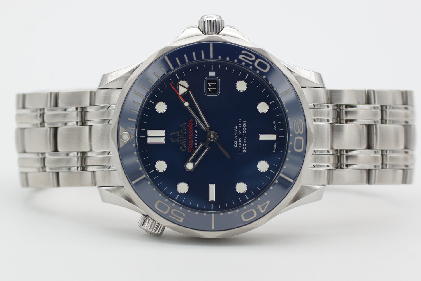 Omega Seamaster Diver 300M Blau 212.30.41.20.03.001 Full-Set 2012