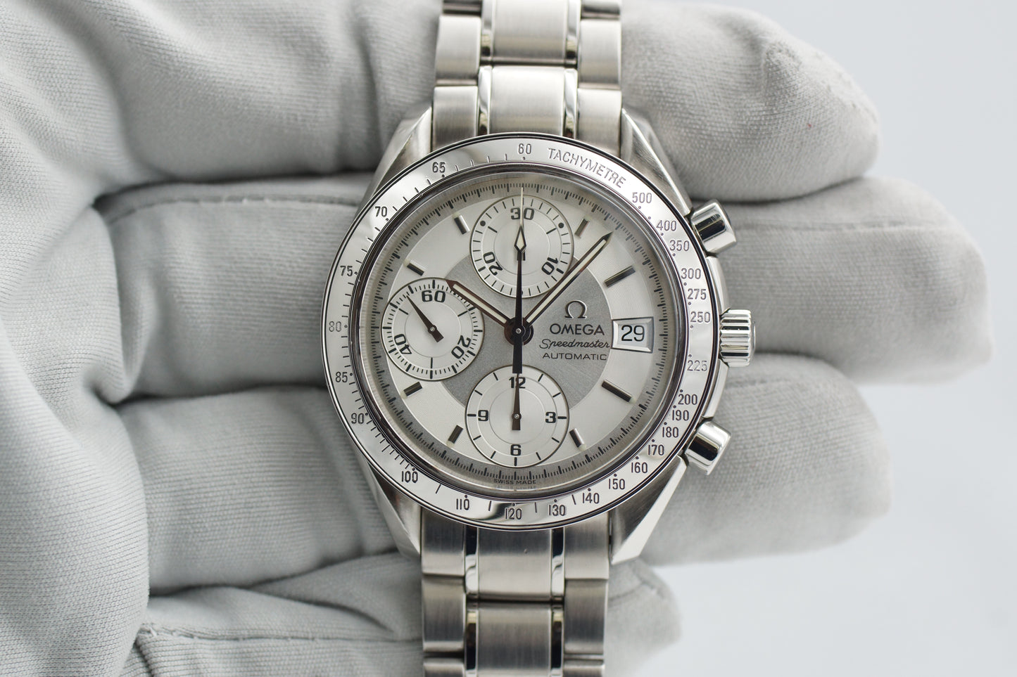 Omega Speedmaster Date 3513.30 Silber Box 2004