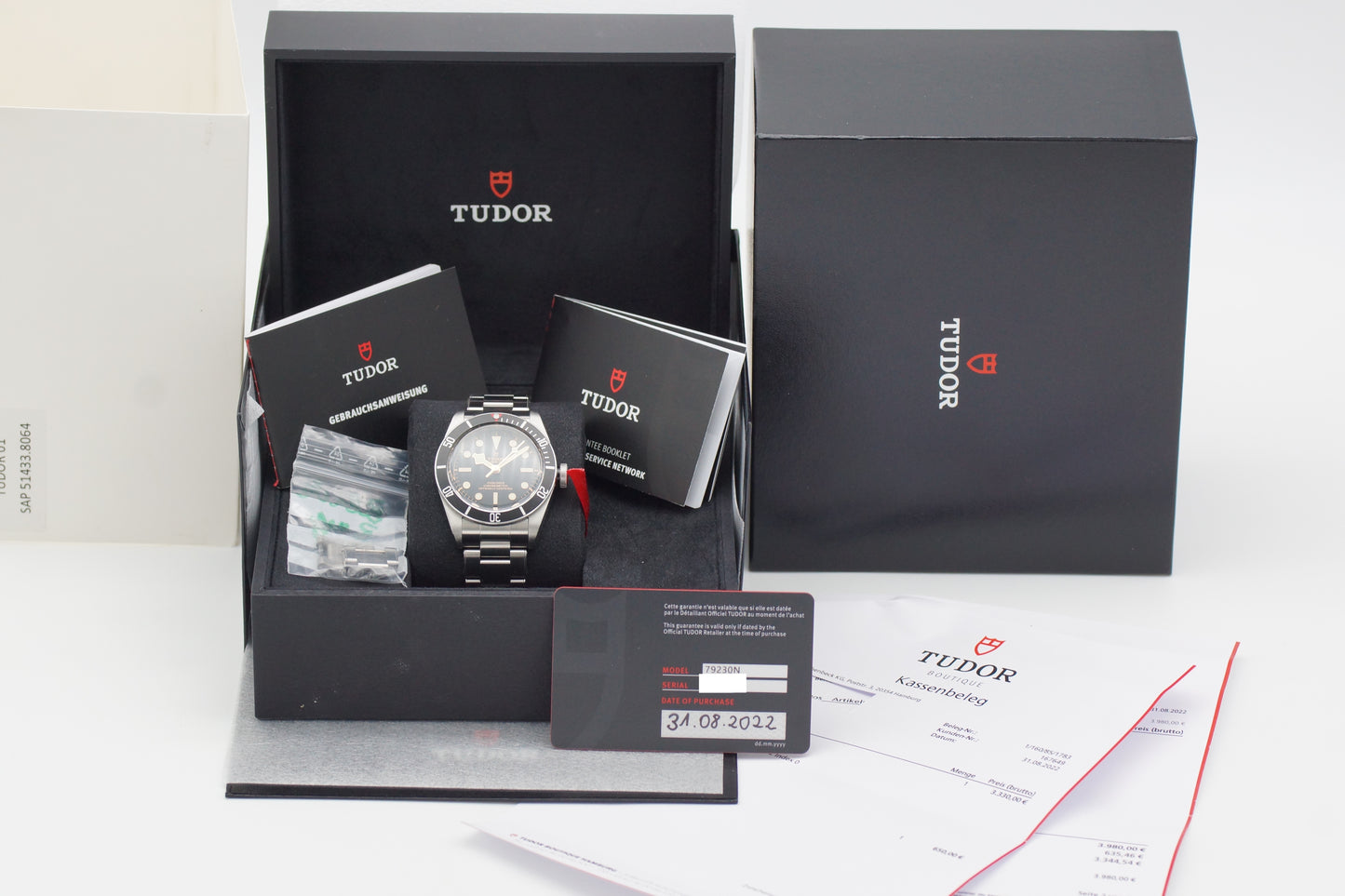 Tudor Black Bay 41 Schwarz 79230N Full-Set 2022 (DE)