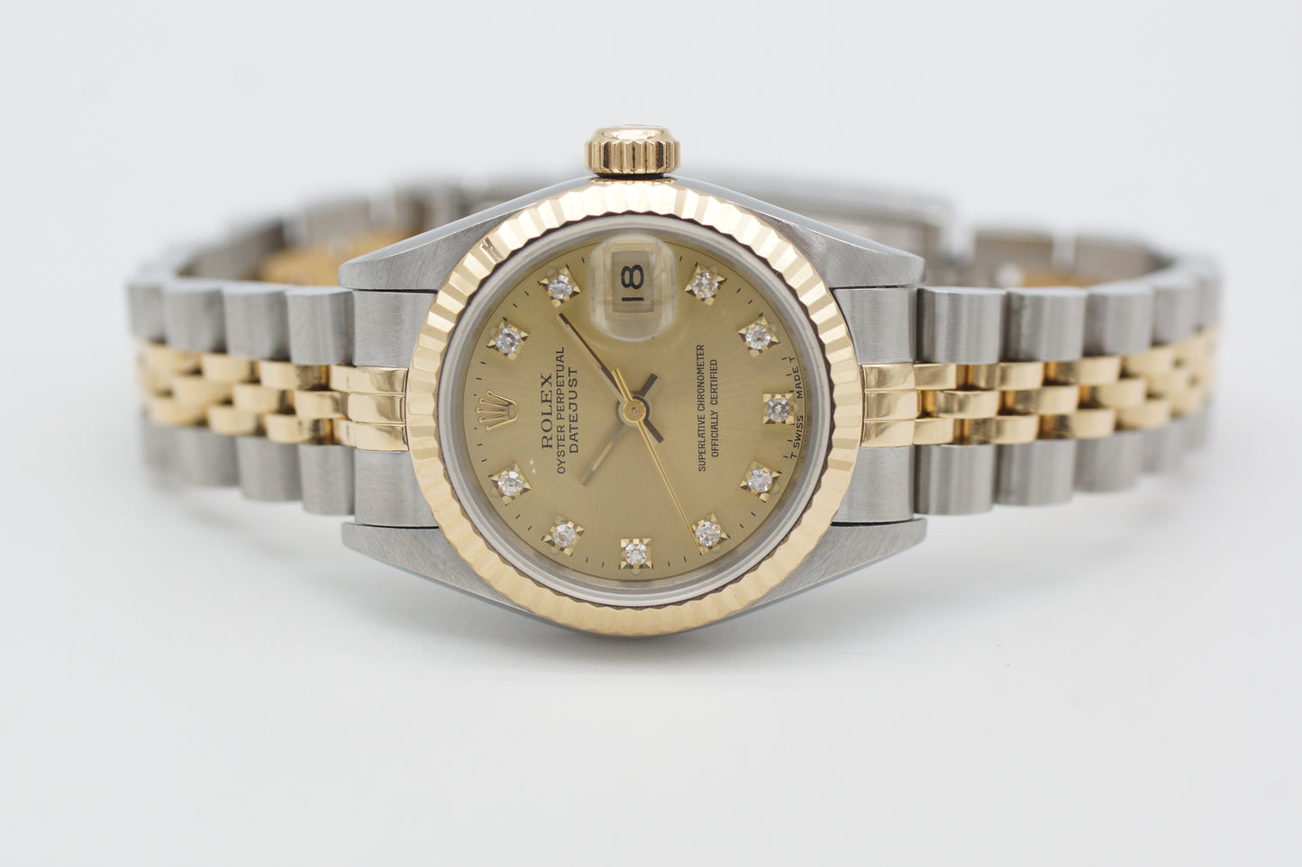 Rolex Lady-Datejust 26 69173G Bicolor Diamant Blatt 1992