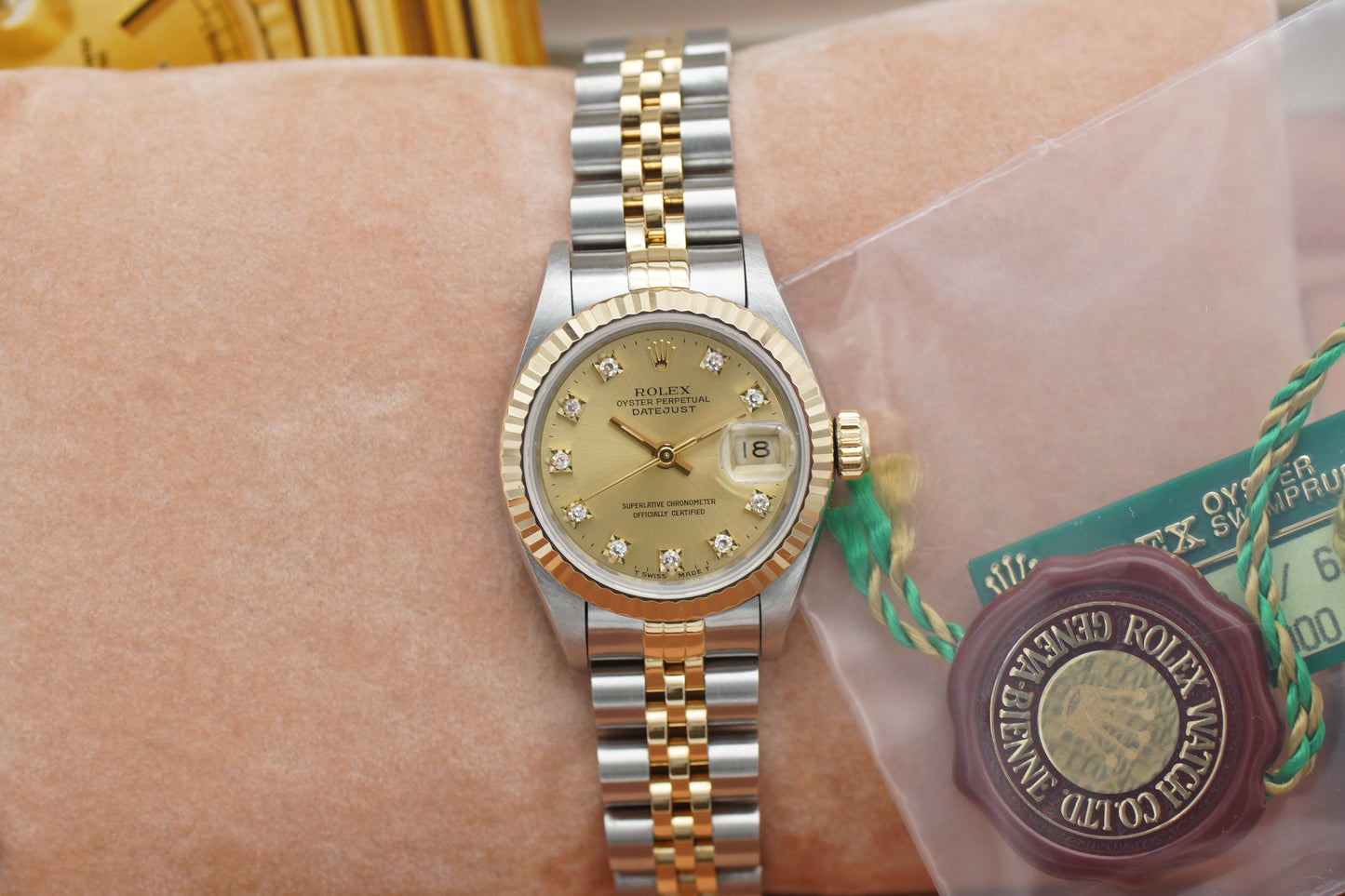 Rolex Lady-Datejust 26 69173G Bicolor Diamant Blatt 1992