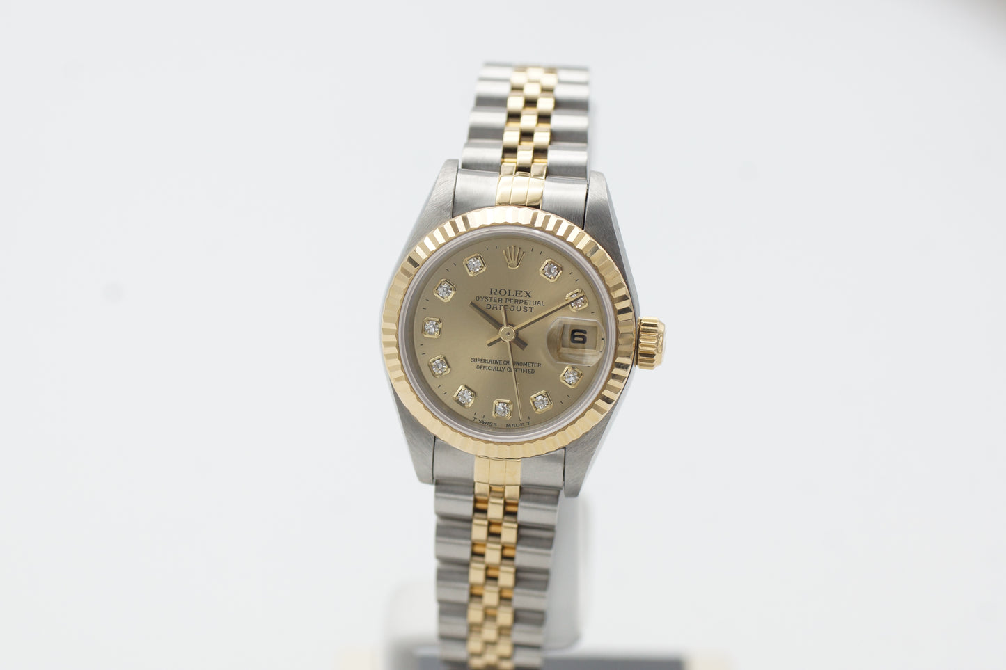 Rolex Lady-Datejust 26 69173G Gold Diamant Blatt Full-Set 1996