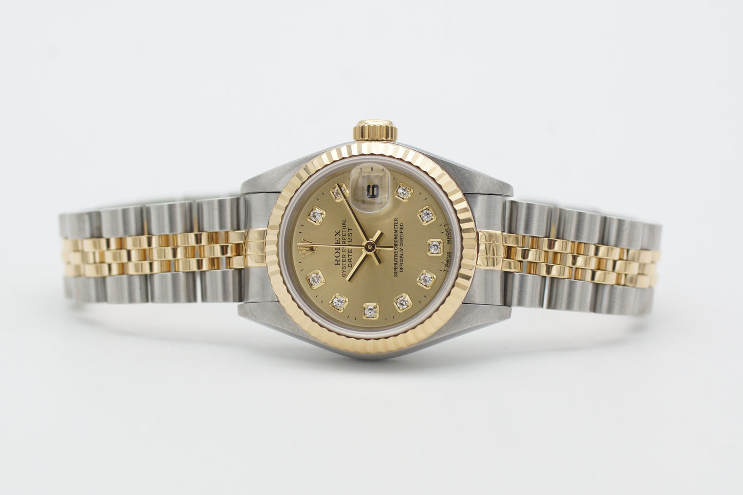 Rolex Lady-Datejust 26 69173G Gold Diamant Blatt Full-Set 1996