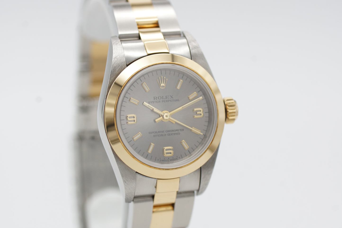 Rolex Oyster Perpetual 25 67183 Grau Oyster 1998