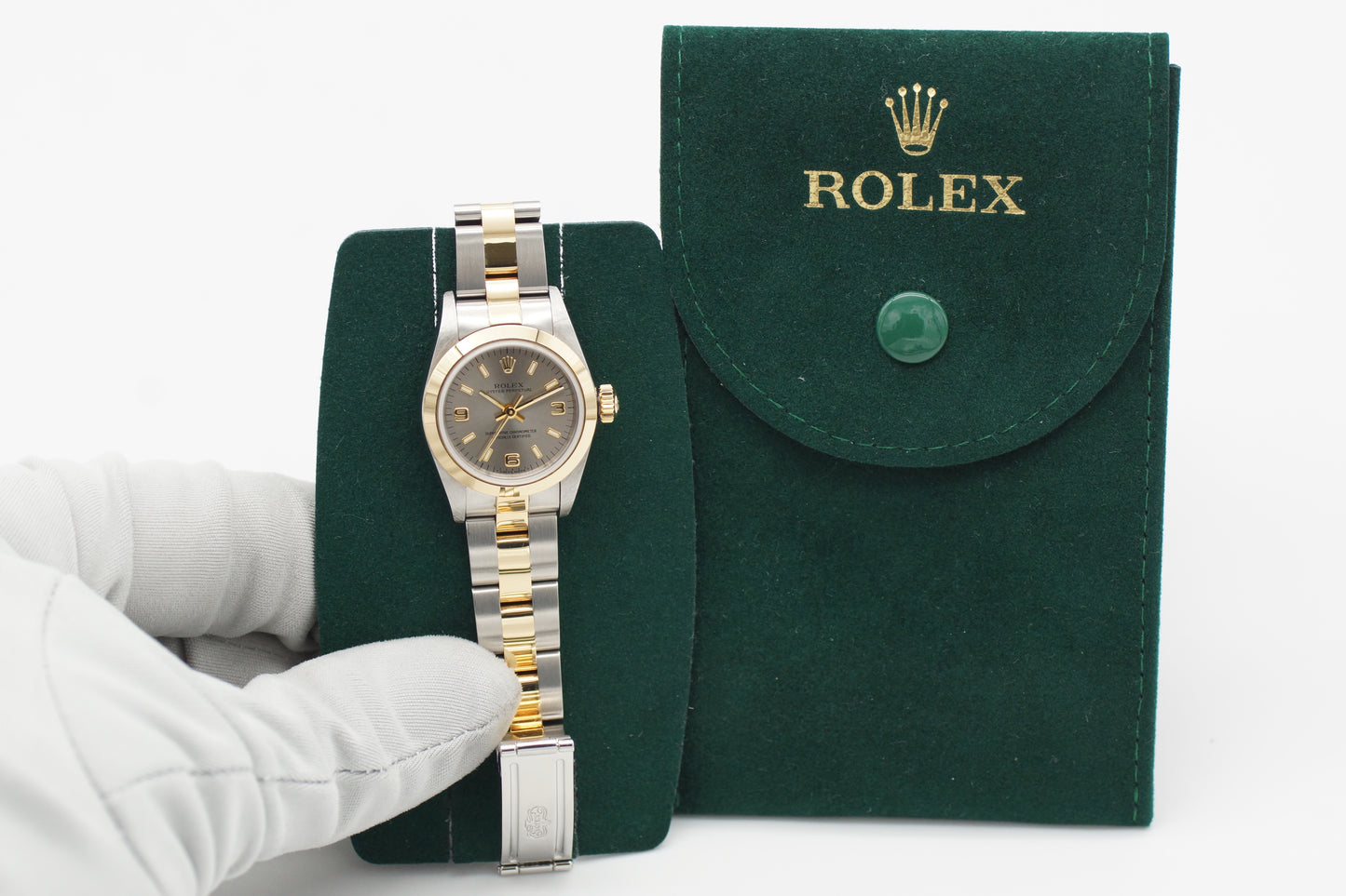 Rolex Oyster Perpetual 25 67183 Grau Oyster 1998