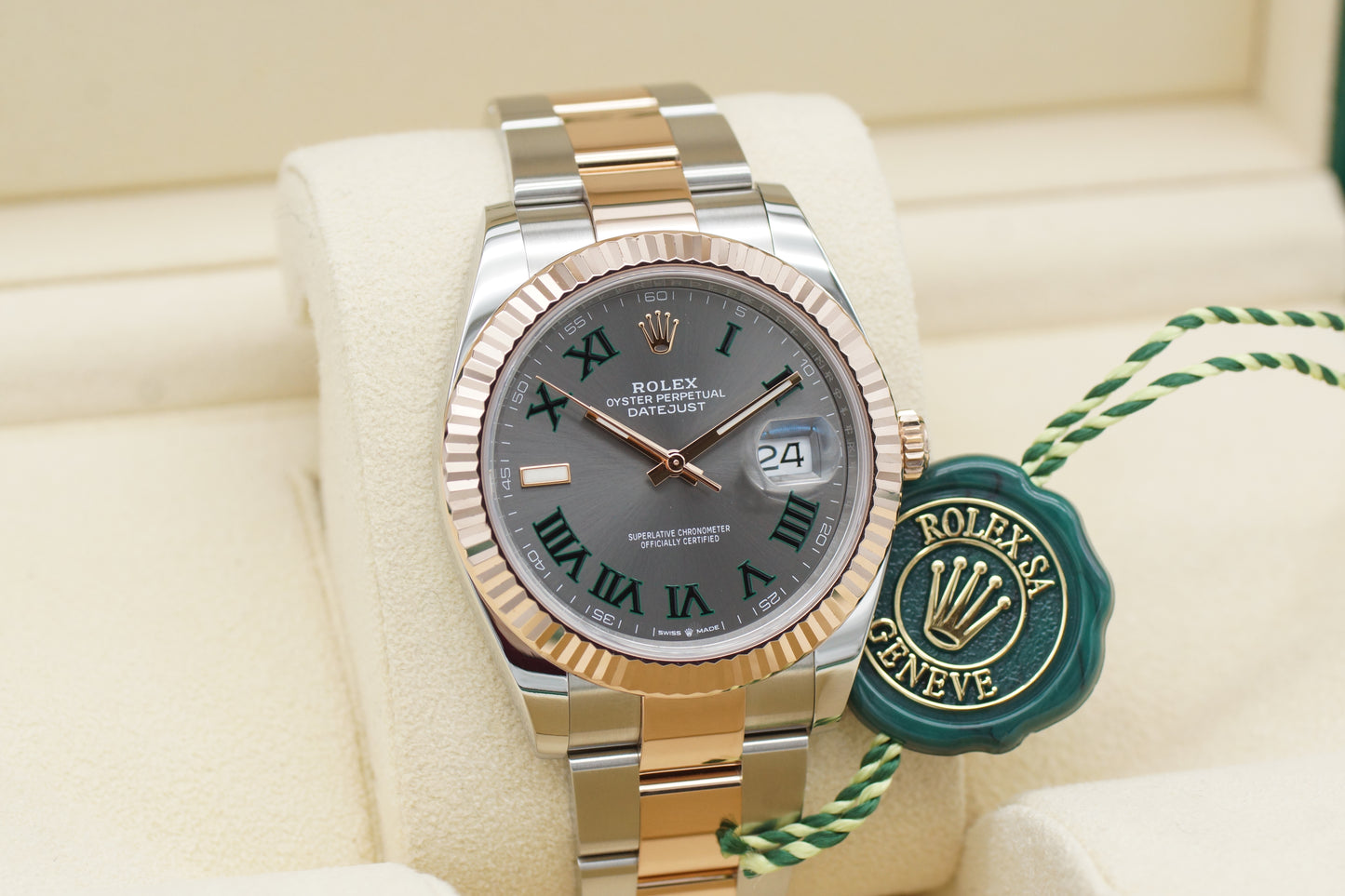 Rolex Datejust 41 Wimbledon 126331 Grau Full-Set 2023