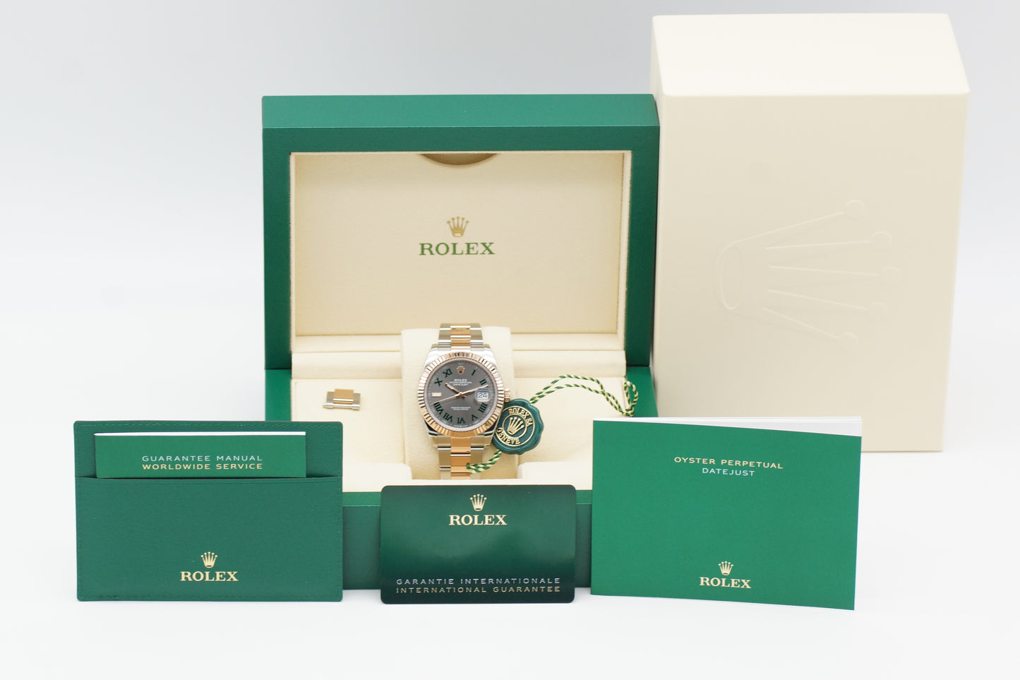 Rolex Datejust 41 Wimbledon 126331 Grau Full-Set 2023