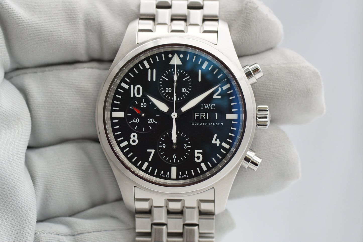 IWC Pilot Fliegeruhr Chrono IW371704 Schwarz Full-Set 2008