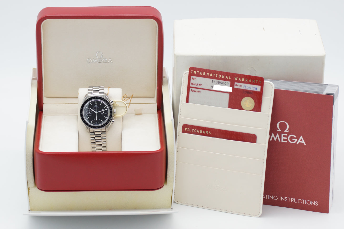 Omega Speedmaster Reduced Saphir 3539.50 Full-Set 2008