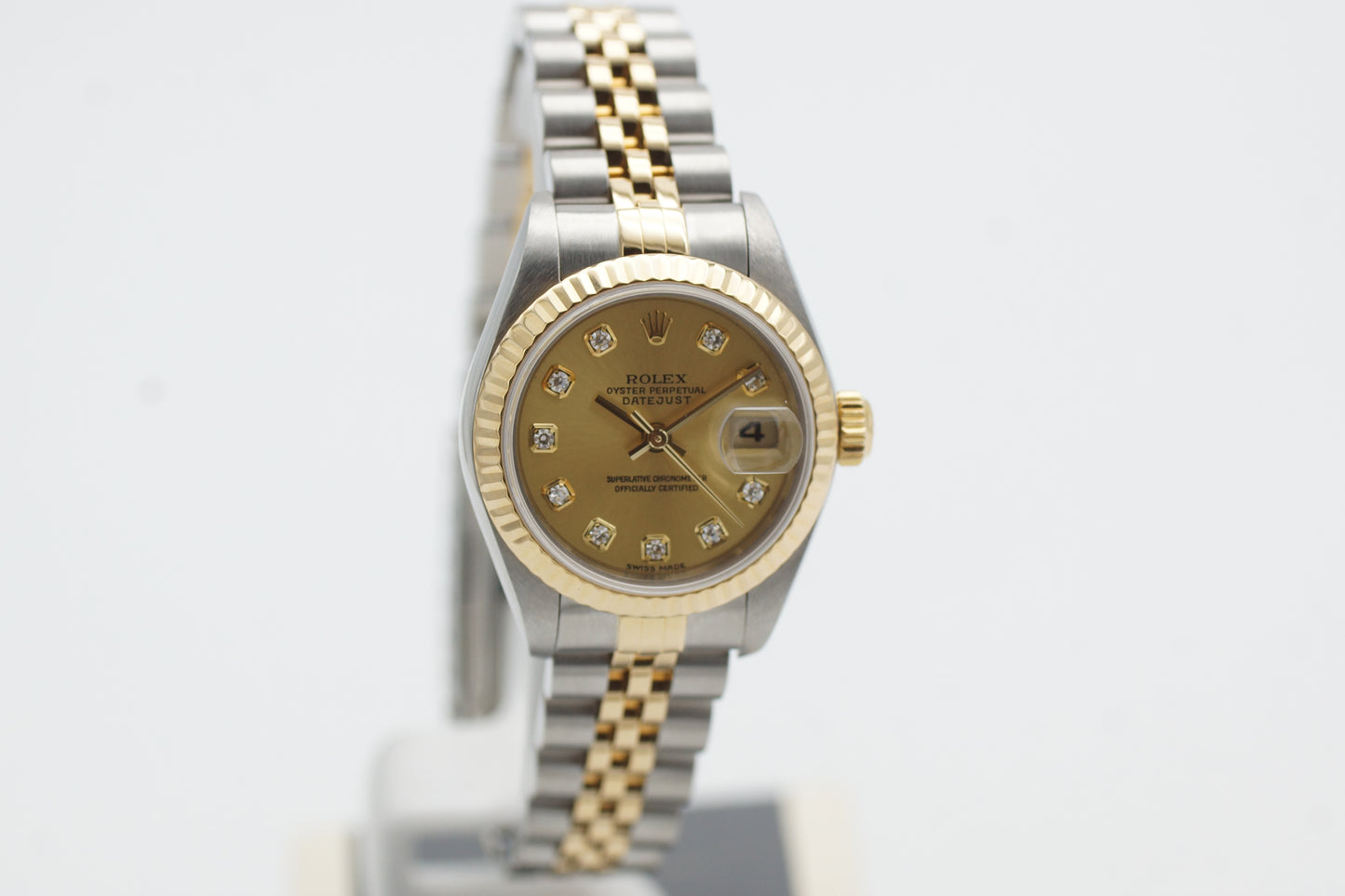 Rolex Lady-Datejust 79173G Jubilee Diamantblatt Gold Box/Papiere 2002