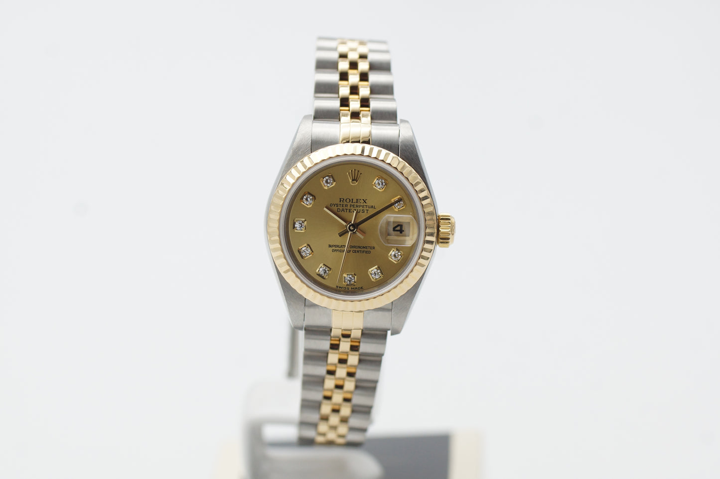 Rolex Lady-Datejust 79173G Jubilee Diamantblatt Gold Box/Papiere 2002