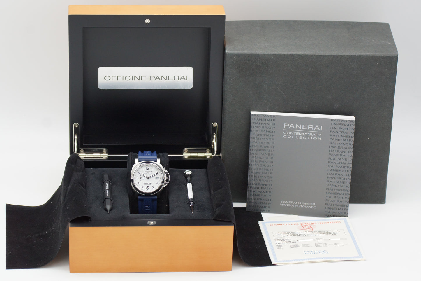 Panerai Luminor Marina PAM00051 Weiß 40mm Box/Booklets 2008