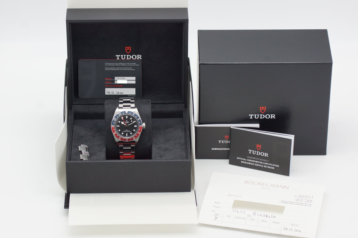 Tudor Black Bay GMT 79830RB Schwarz Full-Set 2020