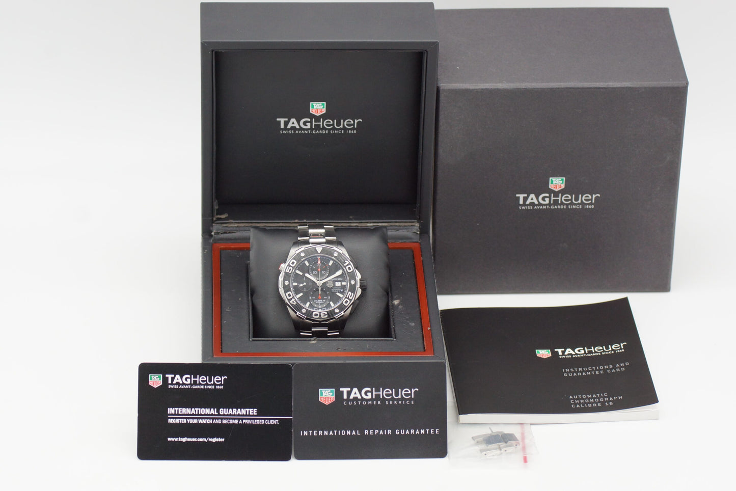 Tag Heuer AquaRacer 500M Defender CAJ2112 Schwarz Limited Edition Full-Set 2014