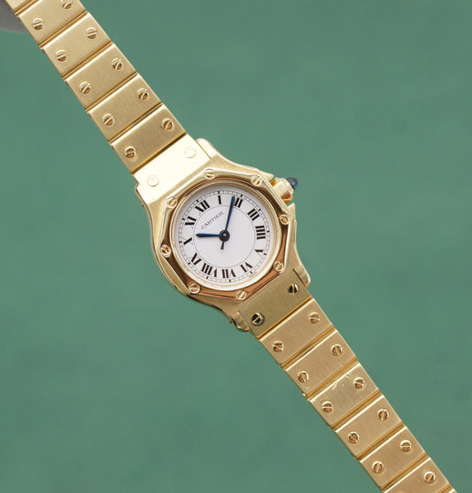 Cartier Lady Santos Octagon 0906 18K yellow gold automatic