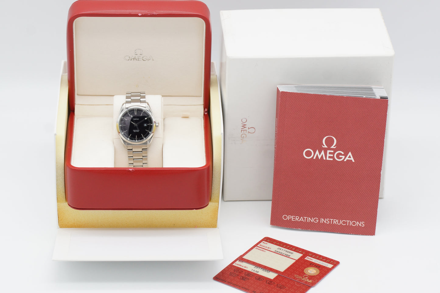 Omega Seamaster Aqua Terra Schwarz 2517.50.00 Full-Set 2009