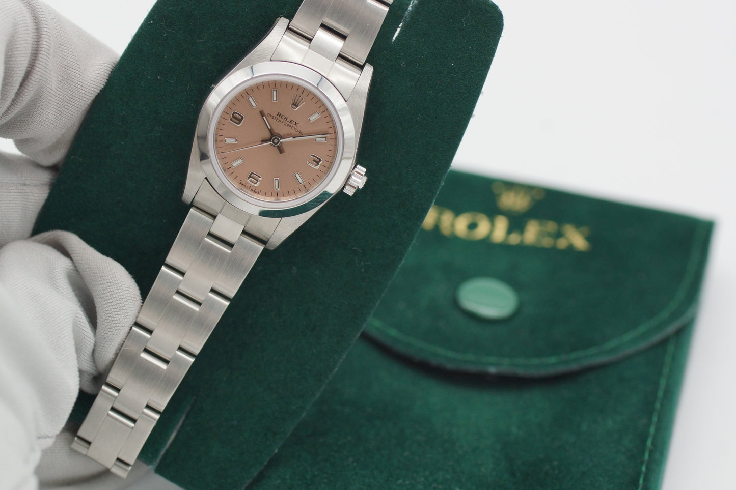 Rolex Lady Oyster Perpetual 76080 Pink Rolex Etui 2001