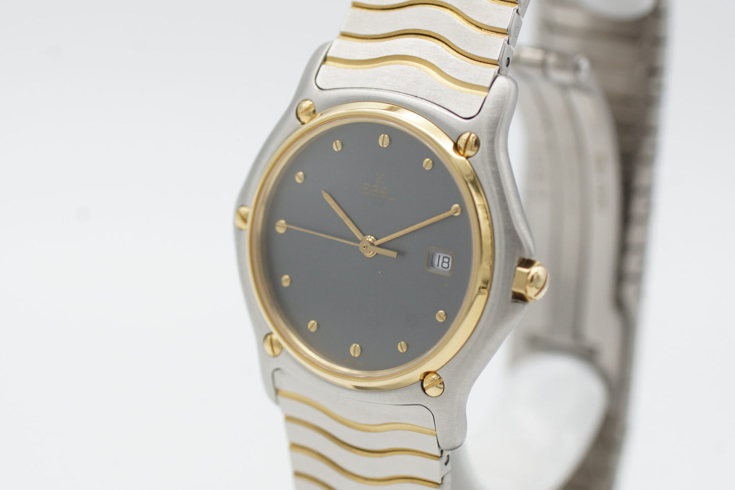 Ebel Sport 183909 men's watch approx. 33mm grey/gold
