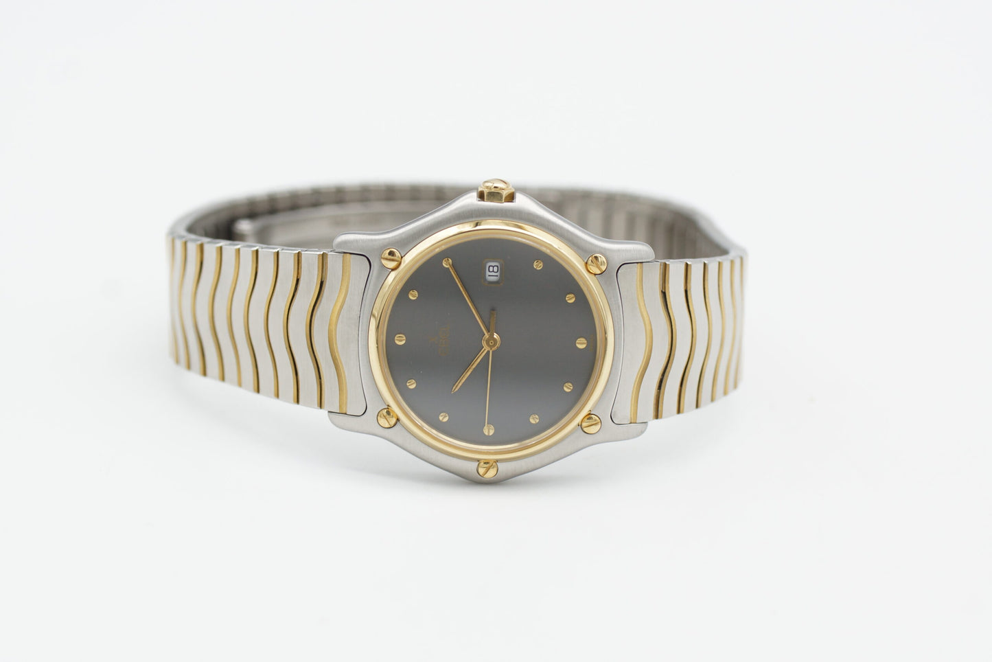 Ebel Sport 183909 men's watch approx. 33mm grey/gold