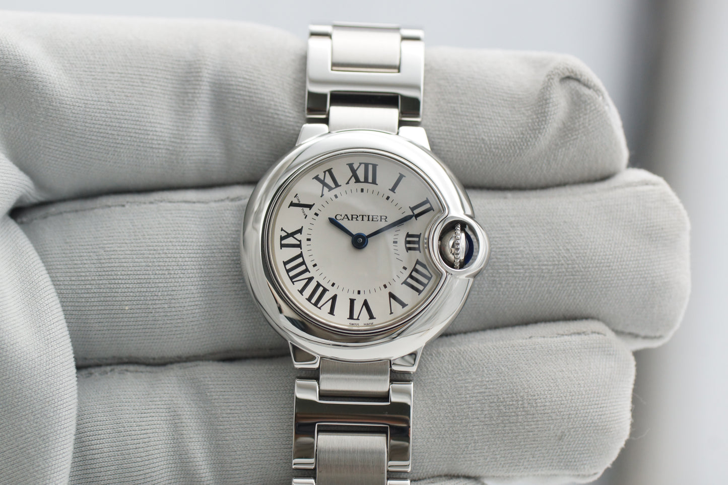 Cartier Ballon Bleu 28mm W69010Z4 Silber Box/Booklet 2010