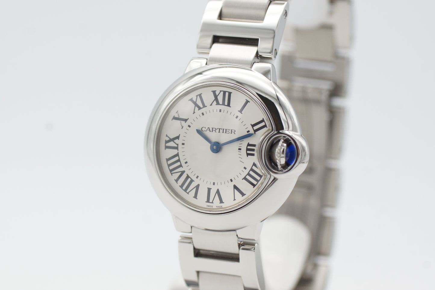 Cartier Ballon Bleu 28mm W69010Z4 Silber Box/Booklet 2010