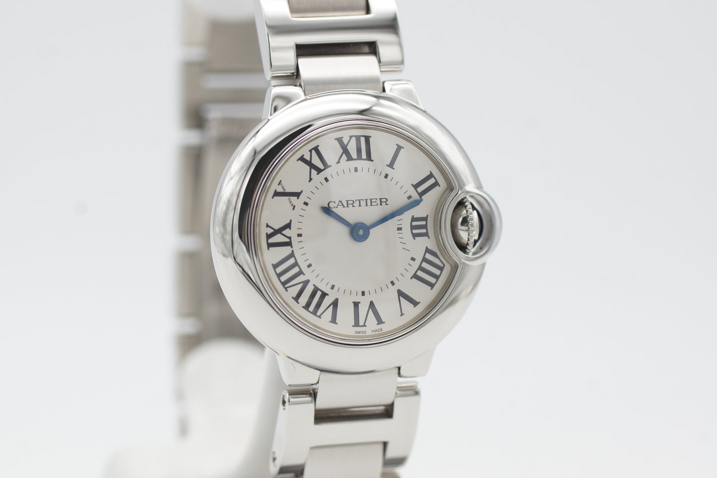 Cartier Ballon Bleu 28mm W69010Z4 Silber Box/Booklet 2010