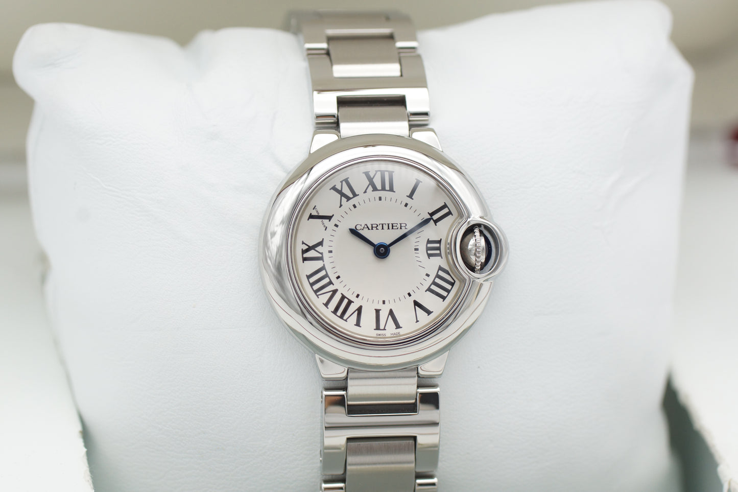 Cartier Ballon Bleu 28mm W69010Z4 Silber Box/Booklet 2010