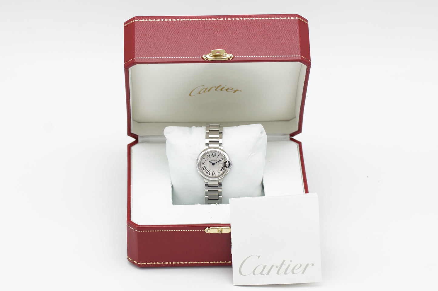 Cartier Ballon Bleu 28mm W69010Z4 Silber Box/Booklet 2010