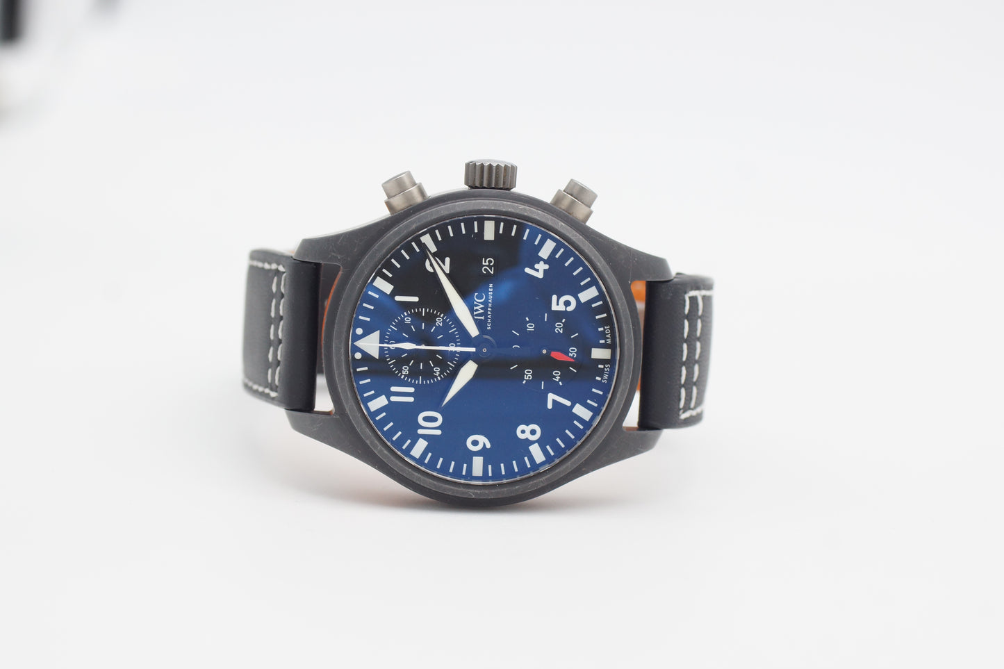 IWC Chronograph Top Gun IW389001 Keramik Schwarz Full-Set 2018