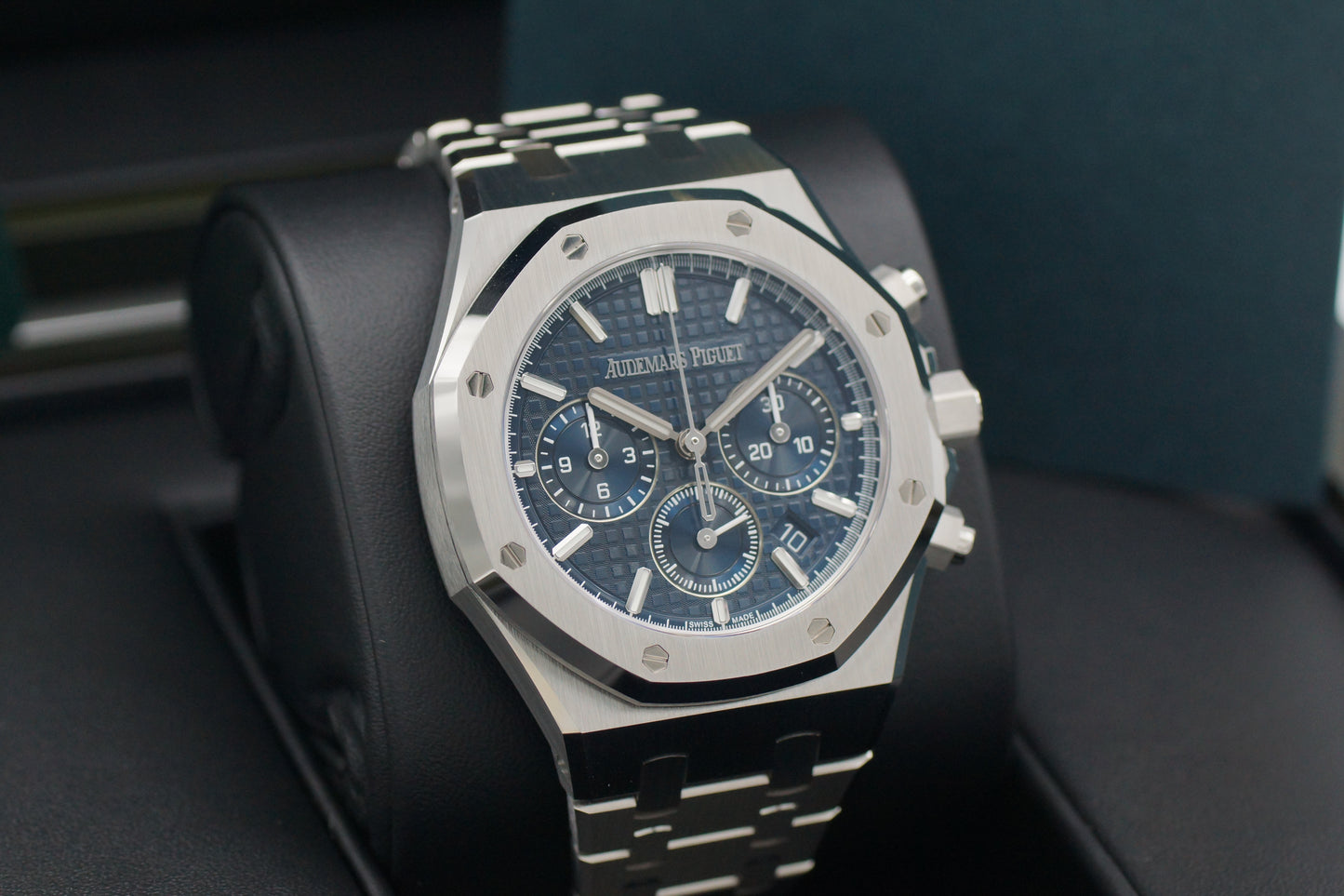 Audemars Piguet Royal Oak Blue 14790ST Steel Automatic Box/Papers 2006