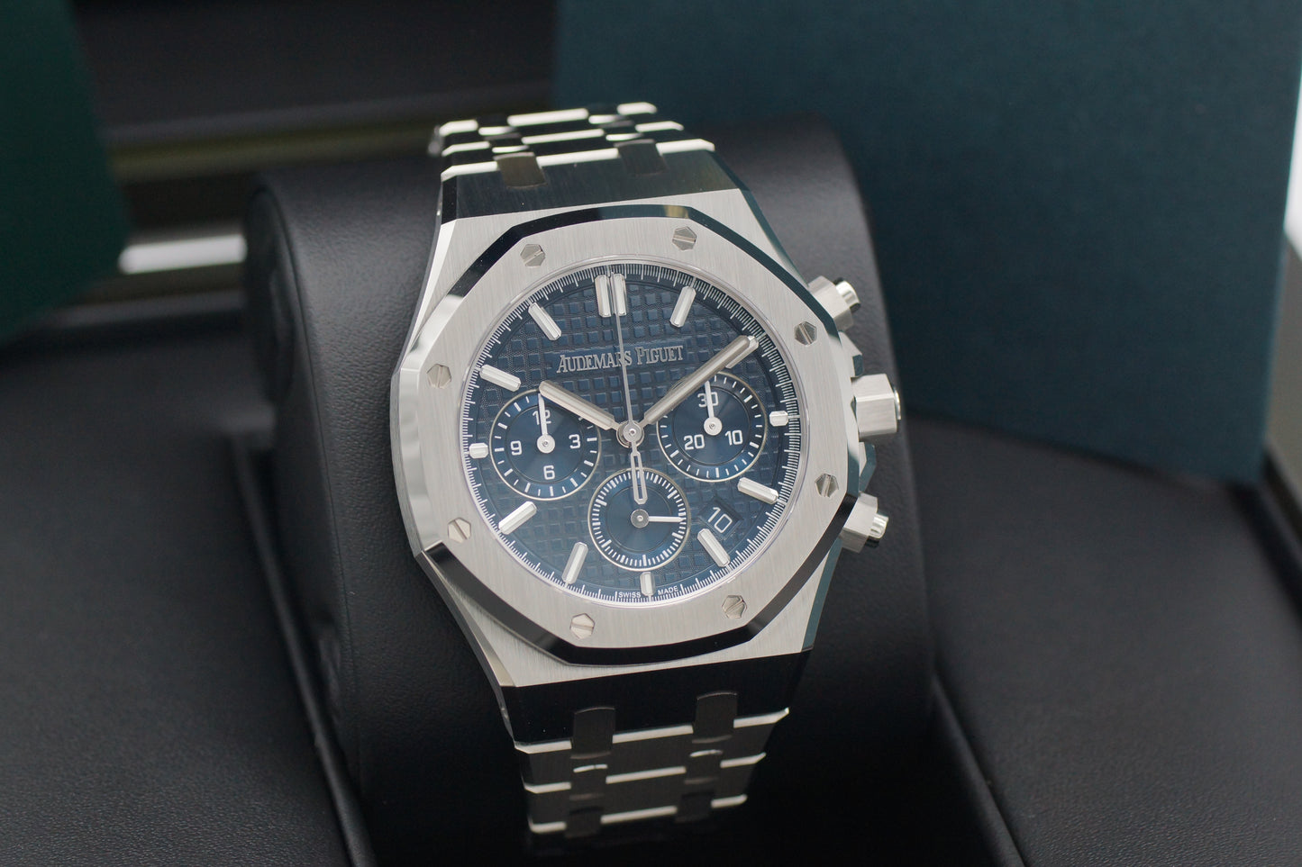 Audemars Piguet Royal Oak Blue 14790ST Steel Automatic Box/Papers 2006