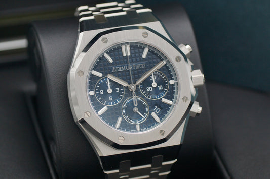 Audemars Piguet Royal Oak Blue 14790ST Steel Automatic Box/Papers 2006