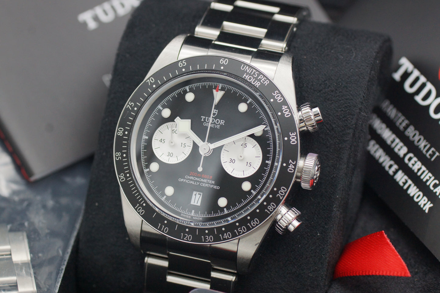 Tudor Black Bay Chrono 79360N Schwarz Full-Set 2022