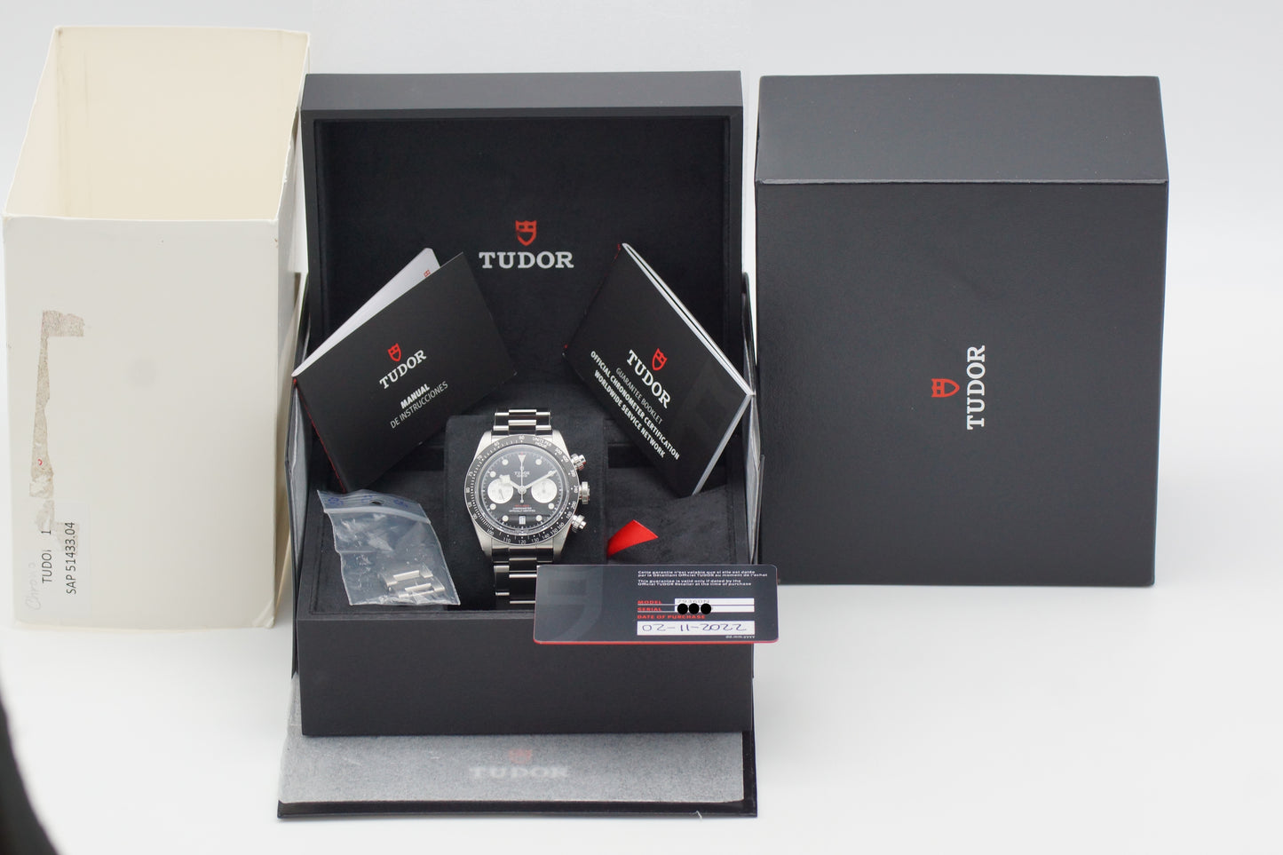 Tudor Black Bay Chrono 79360N Schwarz Full-Set 2022