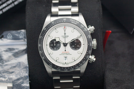 Tudor Black Bay Chrono 79360N Weiß Full-Set 2023