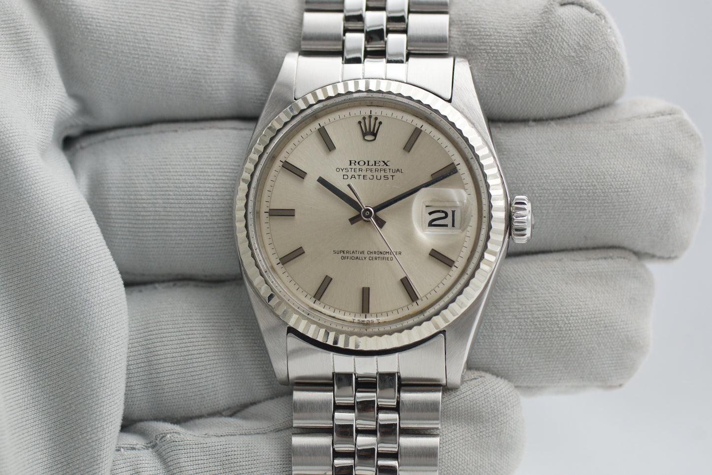 Rolex Datejust 36 1601 Silber 1970