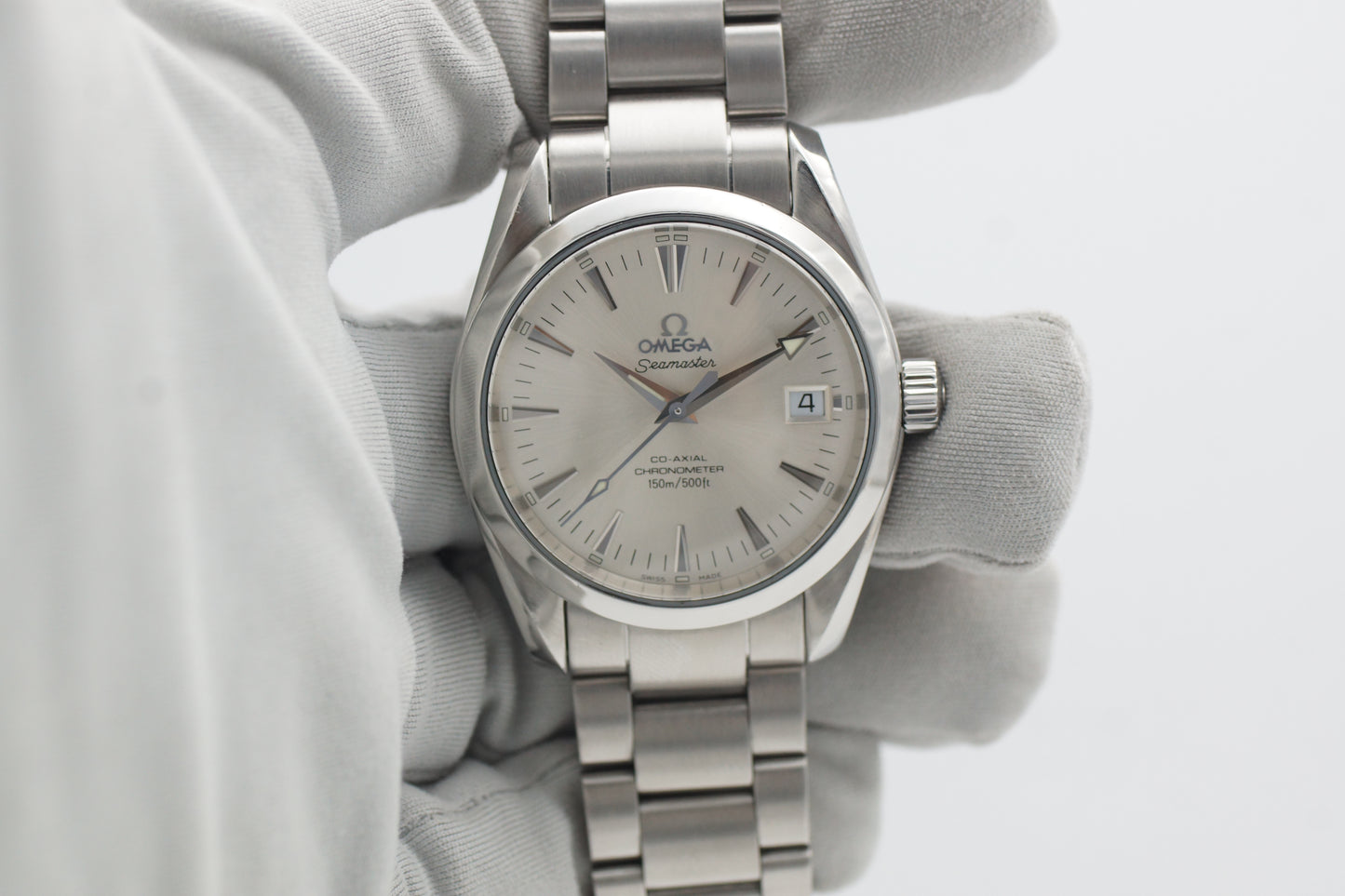 Omega Seamaster Aqua Terra Co-Axial 2504.30 Silber Box 2006