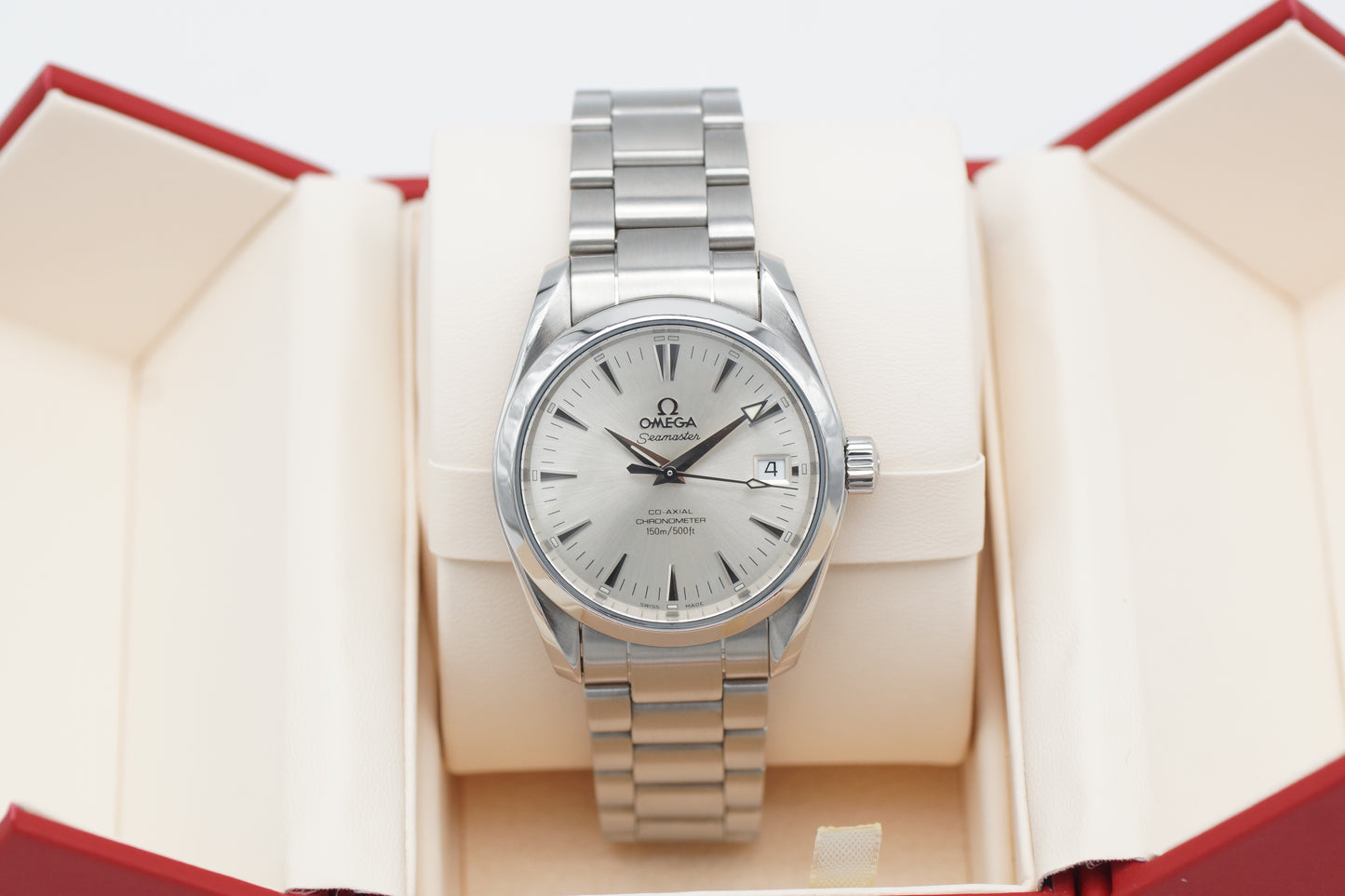 Omega Seamaster Aqua Terra Co-Axial 2504.30 Silber Box 2006