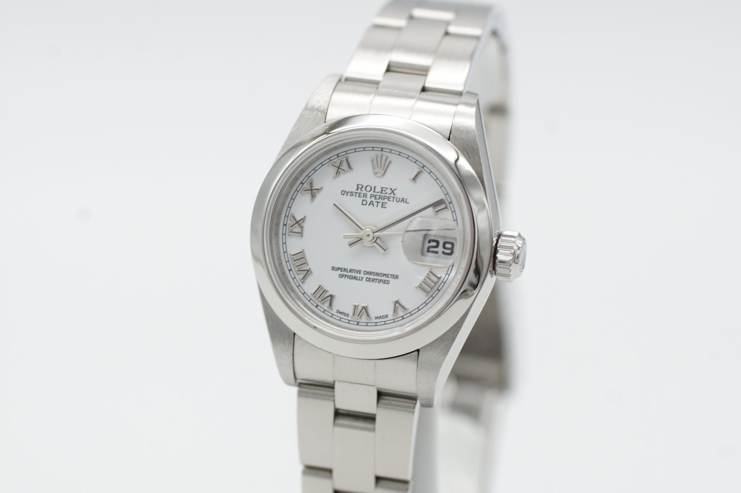 Rolex Lady Oyster Perpetual Date 26 Weiß 79160 Full-Set 2005
