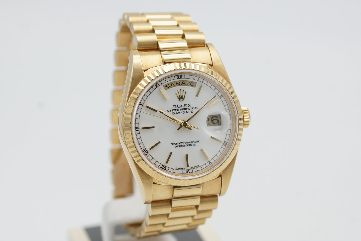 Rolex Day-Date 36 Gelbgold/Weis 18238 Full-Set 1990