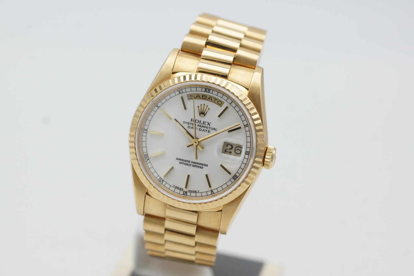 Rolex Day-Date 36 Gelbgold/Weis 18238 Full-Set 1990