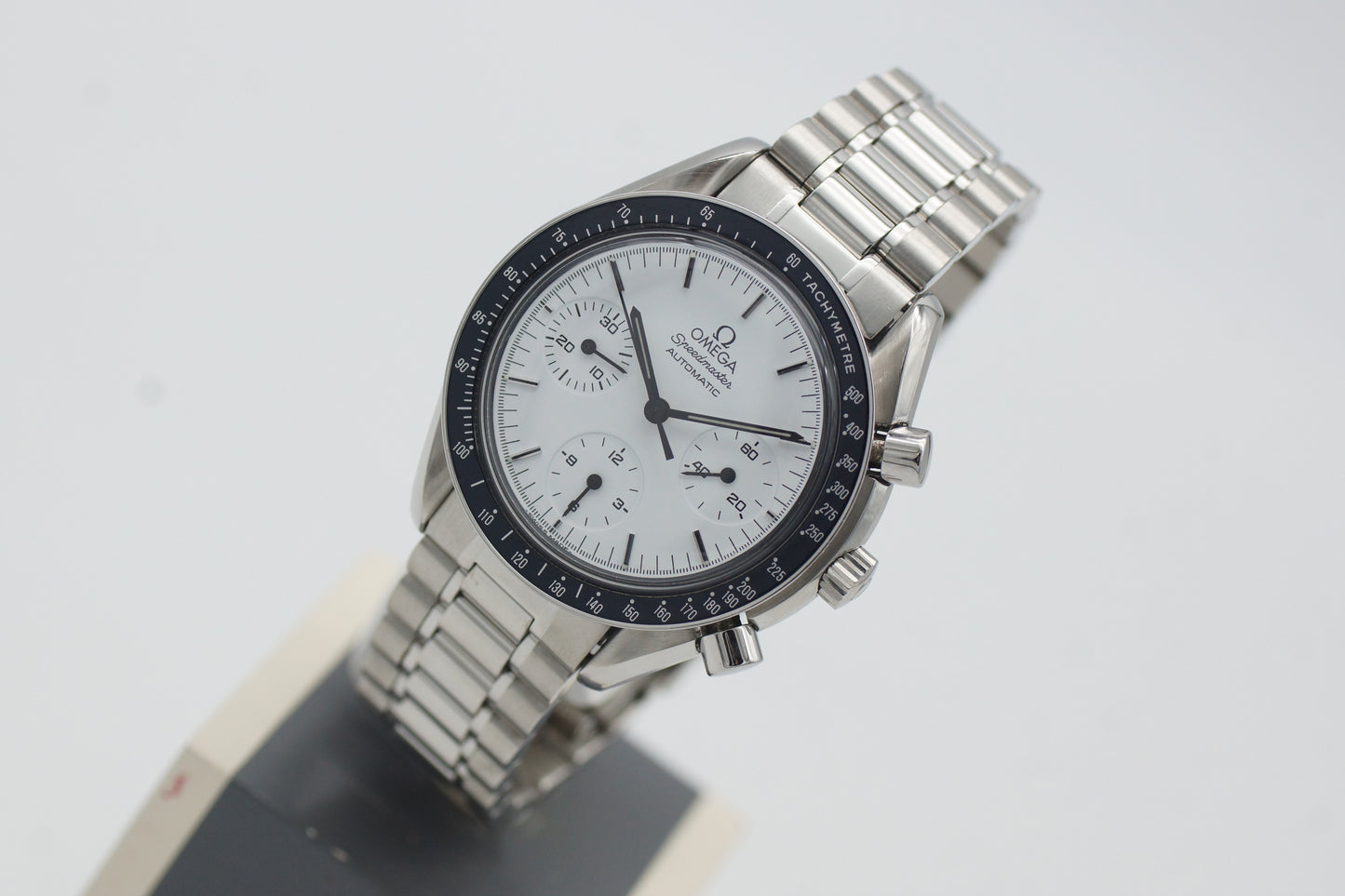 Omega Speedmaster Reduced 'Albino' Weiß 3510.50 39mm Box 1991