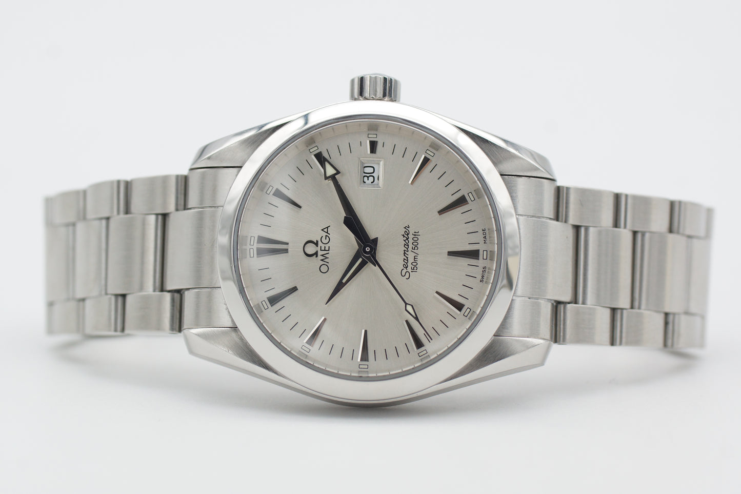 Omega Seamaster Aqua Terra Quarz 2518.30 Silber Box 2009