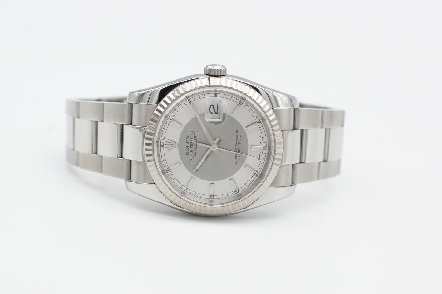 Rolex Datejust 36 Concentric Silber 116234 Oyster Full-Set 2009