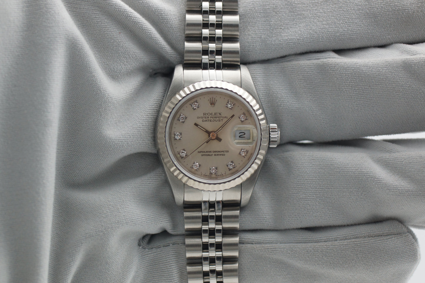 Rolex Lady-Datejust 26 69174 Silber 1991