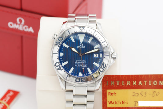 Omega Seamaster Diver Electric Blue 41mm Box/Papiere 2005