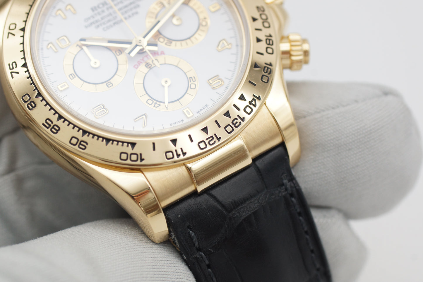 Rolex Cosmograph Daytona 116518 Weiß 18k Gelbgold 2000