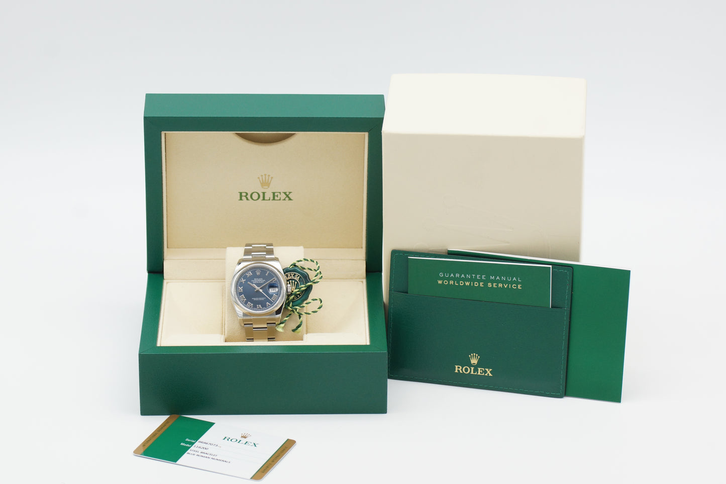 Rolex Datejust 36 Blau 116200 Full-Set 2017